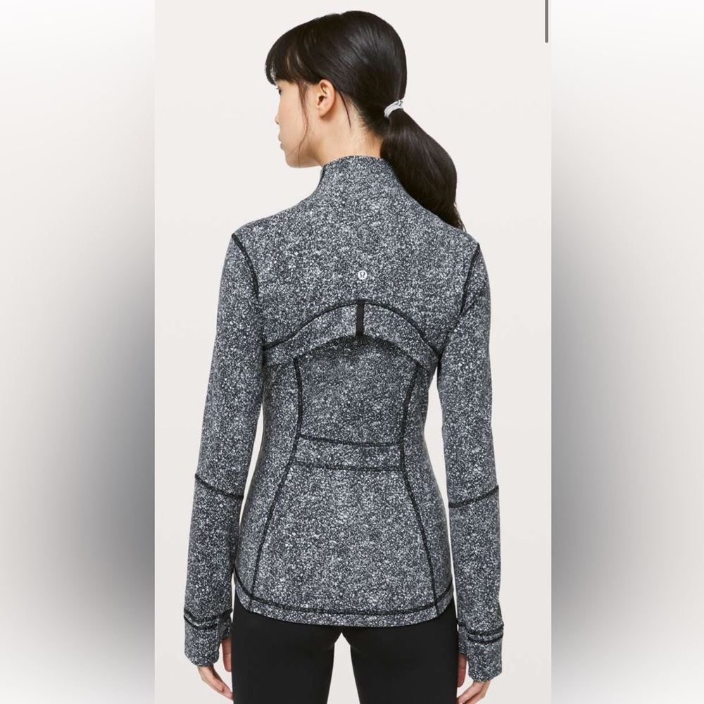 Rare Lululemon Define Jacket Black and White Starlight - Size 6 - Picture 5 of 16